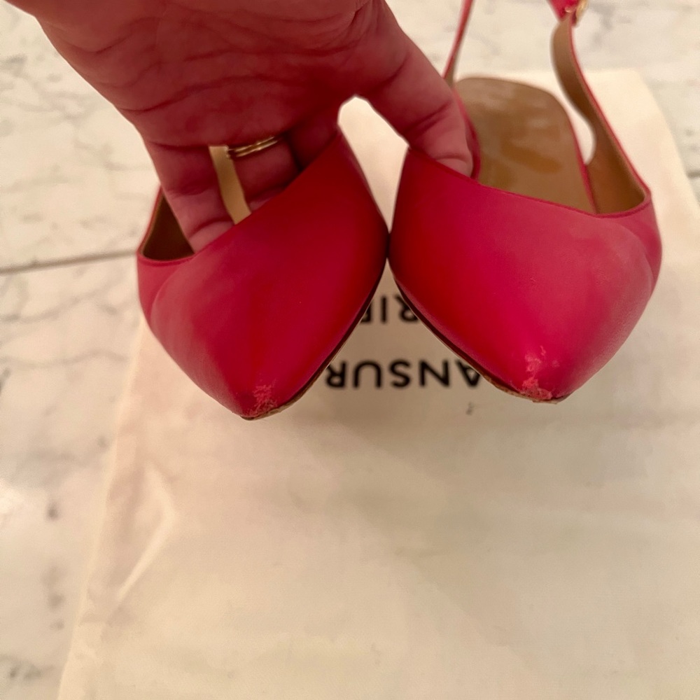 Mansur Gavriel 37.5 heeled slingbacks